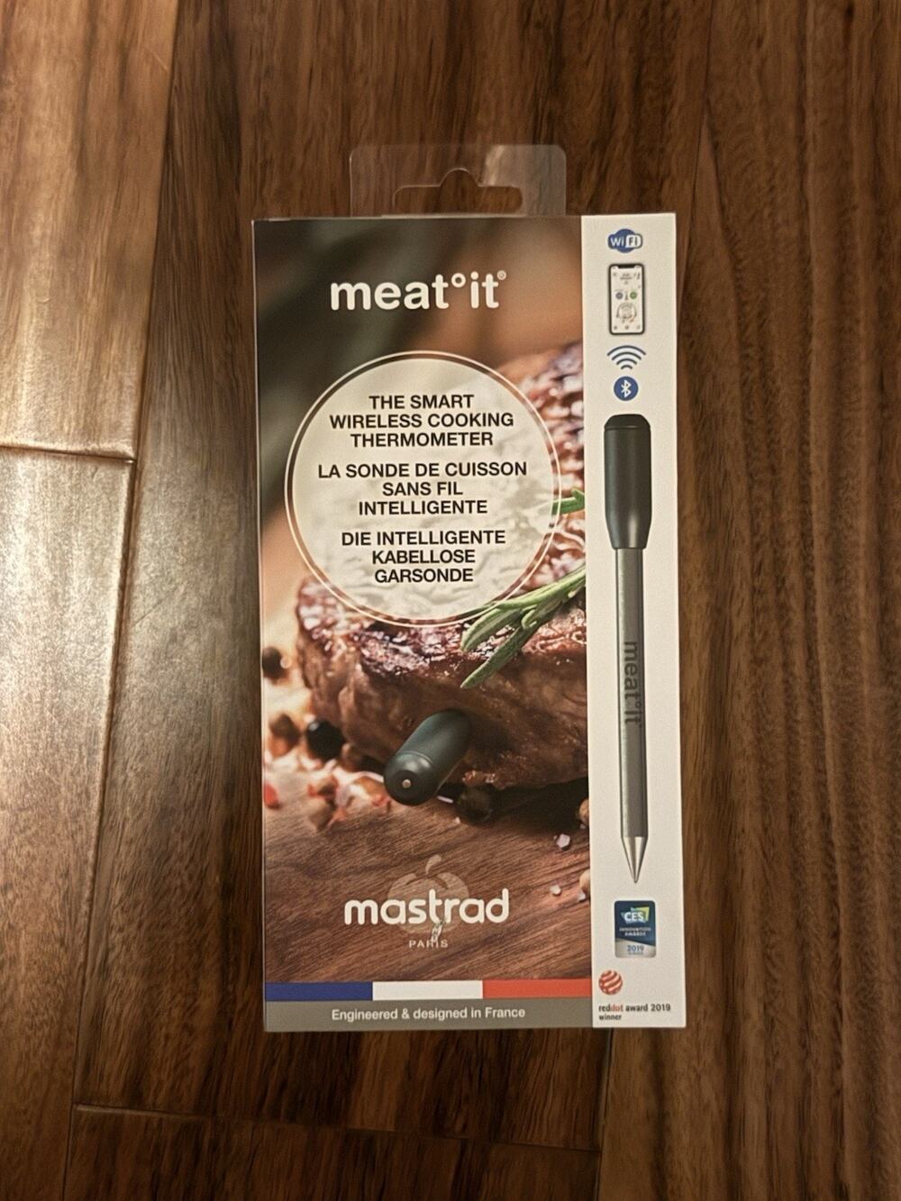 Mastrad Meat°it+ Smart Wireless Meat Thermometer Bluetooth WiFi NEW Sealed